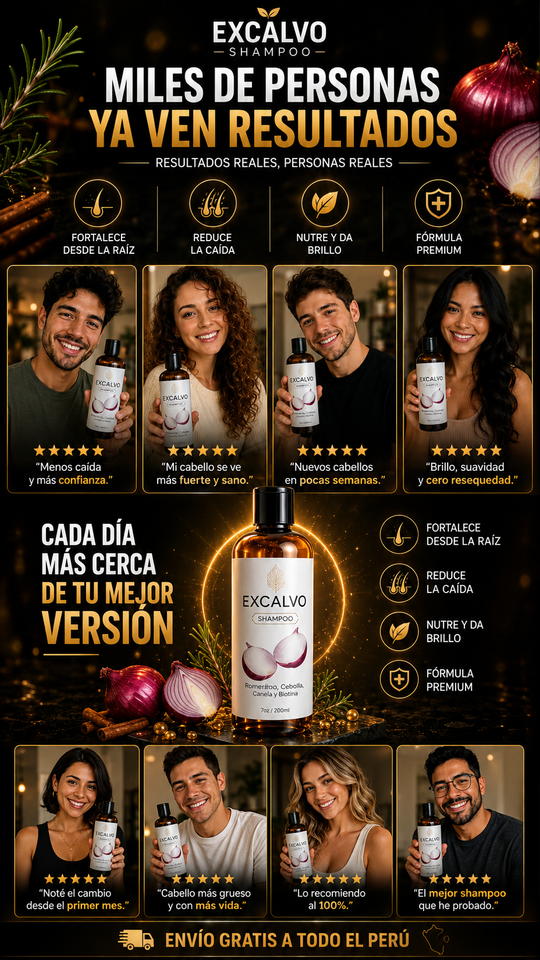 Despídete de la caída del cabello y recupera mas fuerte y abundante