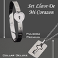 Set Llave De Mi Corazón: Pulsera + Collar