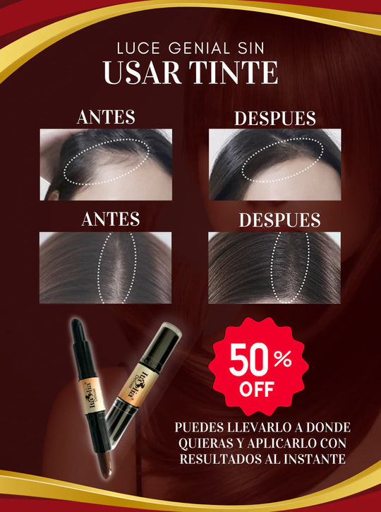 Lápiz Cubre Canas Instantáneo Doble Punta