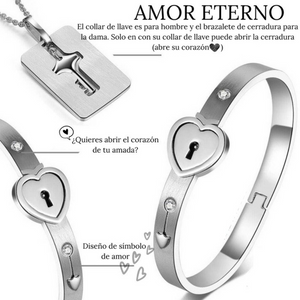 Set Llave De Mi Corazón: Pulsera + Collar